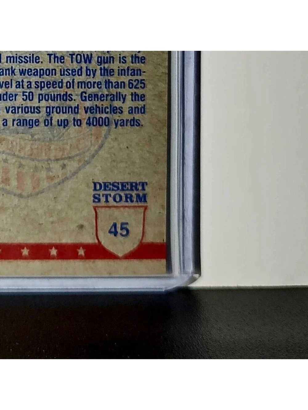 TOW Anti-Tank Weapon 1991 Topps Desert Storm #45 Card - Picture 10 of 10